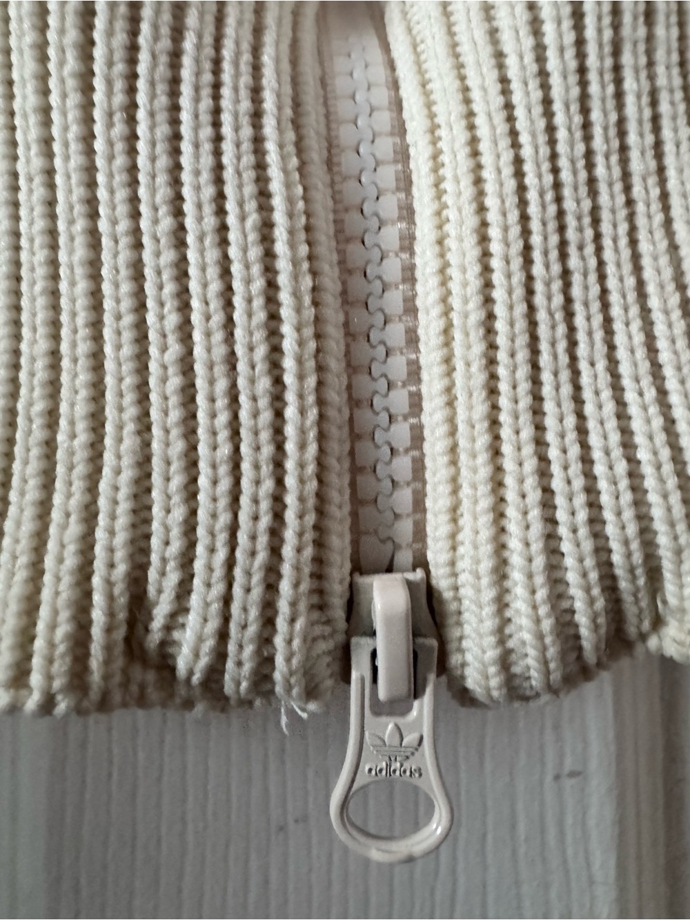 KNITTED CROCHET FIREBIRD TRACK TOP Wonder White Cream - Picture 6 of 16